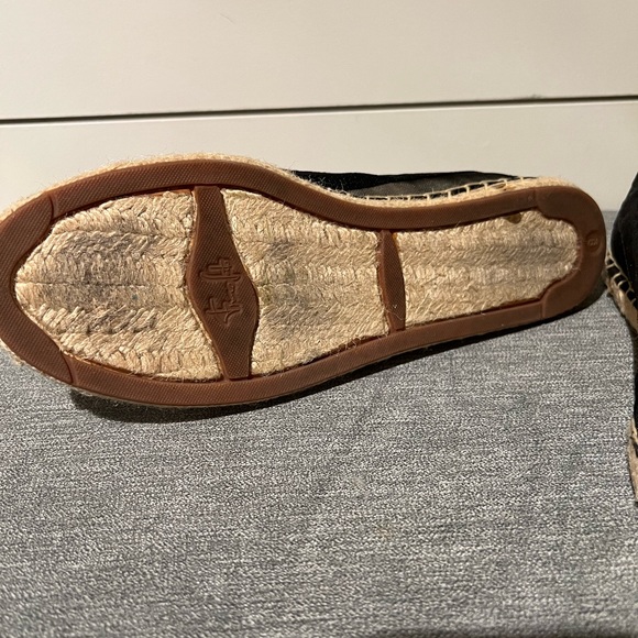 Franco Sarto Women Sz 9 M Black/Cream Espadrille Fabric Shoes - Picture 5 of 8